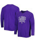 Men's Purple Colorado Rockies Inertia Raglan Long Sleeve Henley T-shirt