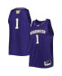 Фото #2 товара Men's 1 Purple Washington Huskies Team Swingman Basketball Jersey