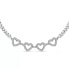 Фото #2 товара Romantic steel necklace with hearts Bagliori SAVO22