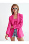 Фото #4 товара Oversize Keten Blazer Ceket