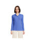 Фото #2 товара Women's Long Sleeve Wide Rib Button Front Polo Shirt