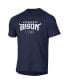 Men's Navy Howard Bison Lockup Tech Raglan T-shirt