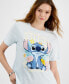 Juniors' Stitch Short-Sleeve Graphic T-Shirt