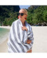 Фото #4 товара California Cabana Beach Towel (4 Pack, 30x70 in.), Striped, Soft Ringspun Cotton, Oversized Cabana Pool Towel