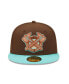 Фото #4 товара Men's Brown, Mint Atlanta Braves 150th Anniversary Walnut Mint 59FIFTY Fitted Hat