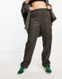 Фото #4 товара Only wide leg cargo trousers in brown