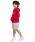 ფოტო #3 პროდუქტის Toddler & Little Boys Fleece Hoodie & Cargo Shorts, 2 Piece Set