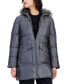 Juniors' Shine Faux-Fur-Trim Hooded Puffer Coat