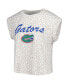 ფოტო #3 პროდუქტის Women's Cream Florida Gators Montana T-shirt and Shorts Sleep Set