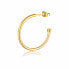 Single gold-plated round earrings Happy Ears SHEA17