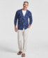 Men's Printed Cashmere V-Neck Cardigan Sweater, Created for Macy's