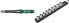 Фото #1 товара Wera Click-Torque B 05075610001 Torque Wrench with Reversible Ratchet Black Green 3/8 Inch 10-50 Nm & 05003973001 Zyklop Socket Spanner Inserts Belt B 4, 3/8 Inch Drive 9-Piece Set