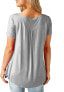 Фото #80 товара Amoretu Women's V-Neck Button Down Blouse, Solid Tunic Long Sleeve / Short Sleeve Tops