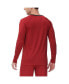 Фото #2 товара Men's Moisture-Wicking contrast Crewneck Lounge T-Shirt