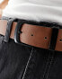 Фото #4 товара Pull&Bear belt with black buckle in brown