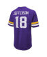 Фото #2 товара Men's Threads Justin Jefferson Purple Distressed Minnesota Vikings Name and Number Oversize Fit T-shirt