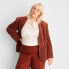 Фото #2 товара Women's Long Sleeve Notched Collar Cord Blazer - Future Collective with Reese