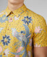 Men's Abstract Botanical Print Short Sleeve Shirt