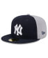Фото #2 товара Men's Navy/Gray New York Yankees Gameday Sideswipe 59Fifty Fitted Hat