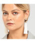 ფოტო #4 პროდუქტის Women's White Tassel Drop Earrings