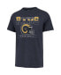 Фото #3 товара Men's Blue Distressed Los Angeles Rams Time Lock Franklin Big and Tall T-shirt