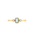 ფოტო #2 პროდუქტის Emerald Cut Opal Gemstone, Natural Diamonds Birthstone Ring in 14K Yellow Gold