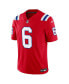 Футболка мужская Nike New England Patriots Vapor F.U.S.E. Limited, красная Christian Gonzalez Красный, 3XL - фото #2