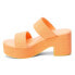 BEACH by Matisse Ocean Ave Platform Womens Orange Casual Sandals OCEANAVE-845