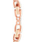 ფოტო #3 პროდუქტის Rose Gold-Tone Crystal Tennis Bracelet