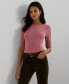 ფოტო #1 პროდუქტის Women's Slim-Fit Boat-Neck Tee