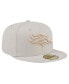 ფოტო #4 პროდუქტის Men's Stone Denver Broncos Color Pack 59FIFTY Fitted Hat