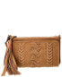 Frye Savannah Convertible Leather Wristlet Wallet Women's Beige