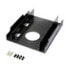 LogiLink AD0010 - 2x 3.5" - Bezel panel - 2.5" - Black - Plastic - 122 mm