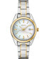 ფოტო #1 პროდუქტის Women's Essentials Two-Tone Stainless Steel Bracelet Watch 29.8mm