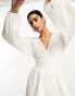 Фото #4 товара Pretty Lavish shirred playsuit in white