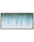 Фото #1 товара Green Frequency Textured Metallic Hand Painted Wall Art by Martin Edwards, 24" x 48" x 1.5"