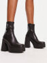 ALDO Grandstep chunky platform sock boots in black