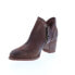 Фото #4 товара Bed Stu Carla F393009 Womens Brown Leather Zipper Ankle & Booties Boots 7.5