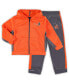 Фото #1 товара Toddler Boys Orange, Gray Miami Hurricanes Shark Full-Zip Hoodie Jacket and Pants Set