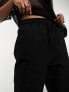 COLLUSION cargo trouser in black