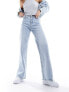 Фото #5 товара Vero Moda high rise wide leg jeans in light blue wash