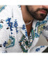 ფოტო #7 პროდუქტის Men's Chalk White Mesh Aztec Shirt