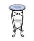 Фото #2 товара Mosaic Side Table Plant Table Blue White