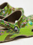 Фото #4 товара Crocs ASOS Exclusive Classic bubble marble clogs in khaki multi in khaki/multi