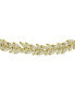 ფოტო #3 პროდუქტის Cubic Zirconia Feather Look Bolo Bracelet in 14k Gold-Plated Sterling Silver