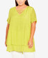 Фото #1 товара Plus Size Marion Caged Tunic Top