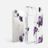 Фото #5 товара Pancerne etui pokrowiec z żelową ramką iPhone 14 Plus Fusion Design Purple Rose przezroczysty