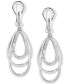 EFFY® Diamond Orbital Multiple Ring Drop Earrings (3/8 ct. t.w.) in Sterling Silver