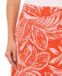 Women's Tropical-Print Ruffled High-Low Midi Skirt