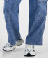 Juniors' High-Rise Wide-Leg Cargo Pants